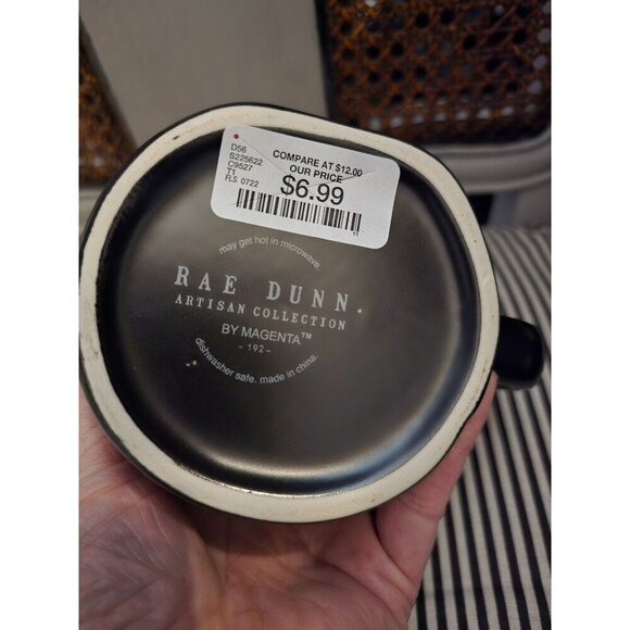 NWT Rae Dunn Drink Up Witches Halloween Coffee Mug Black Orange Interior - Picture 7 of 9